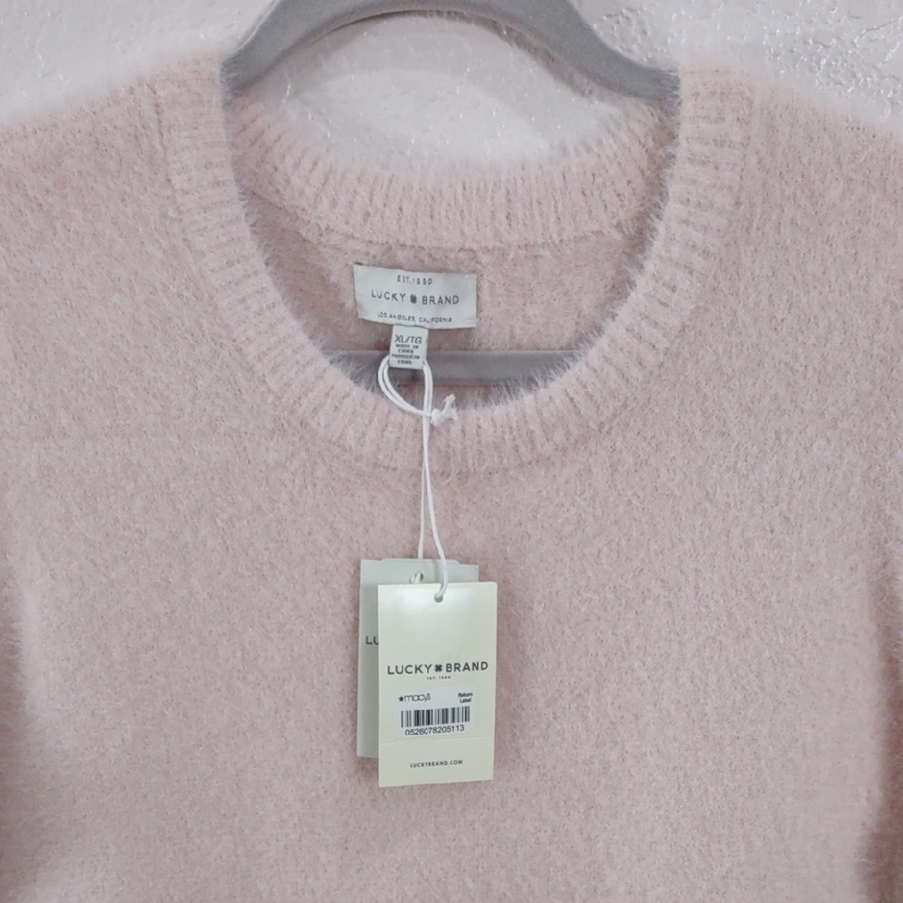 Lucky Brand Los Angeles California Sweater Pink, Size XL. - Picture 5 of 17